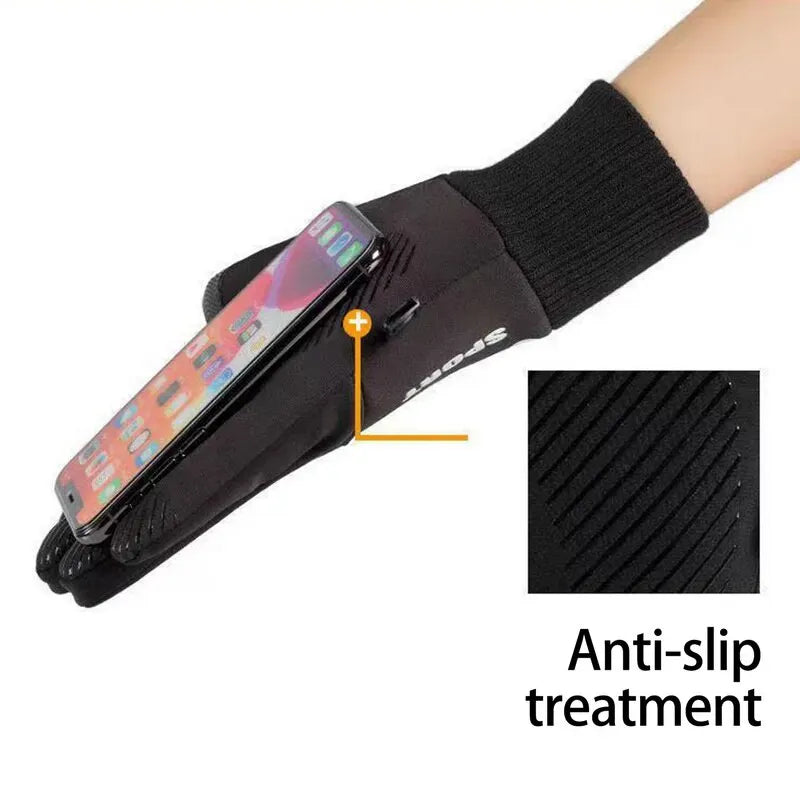 Winter Warm Full Fingers Waterproof Windproof Touch Screen Fleece Gloves
