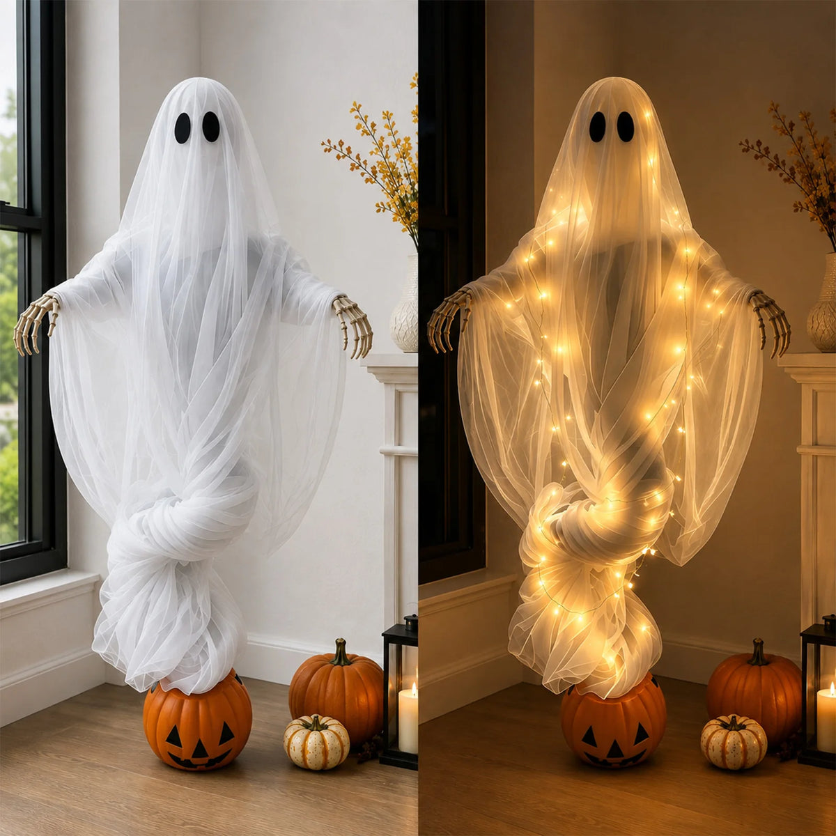 Halloween Ghost Garden Ornaments Haunted House Decoration Props