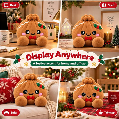 10cm Plush Steamed Stuffed Bun Pillow With Steamer Decompression Cute Expression Dumpling Ornaments