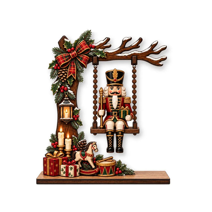 Wooden Christmas Decoration Ornaments, Fun Swing-Themed Christmas Crafts