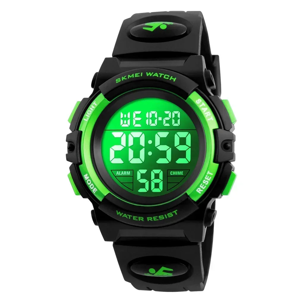 SKMEI 1266  Boys Girls Watch Alarm Clock 5Bar Waterproof Kids Wristwatches