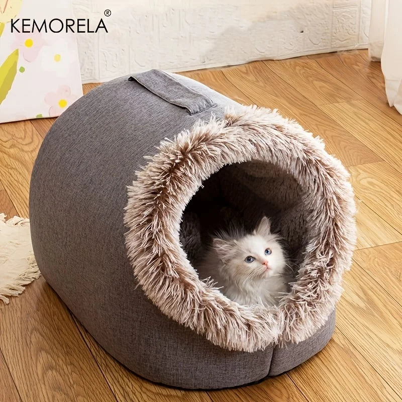Cozy Cat Sleeping Cave Puppy House for Indoor Cats & Small Dogs
