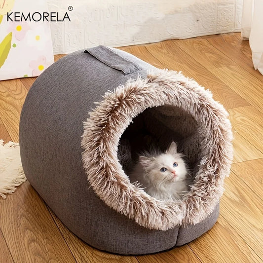 Cozy Cat Sleeping Cave Puppy House for Indoor Cats & Small Dogs