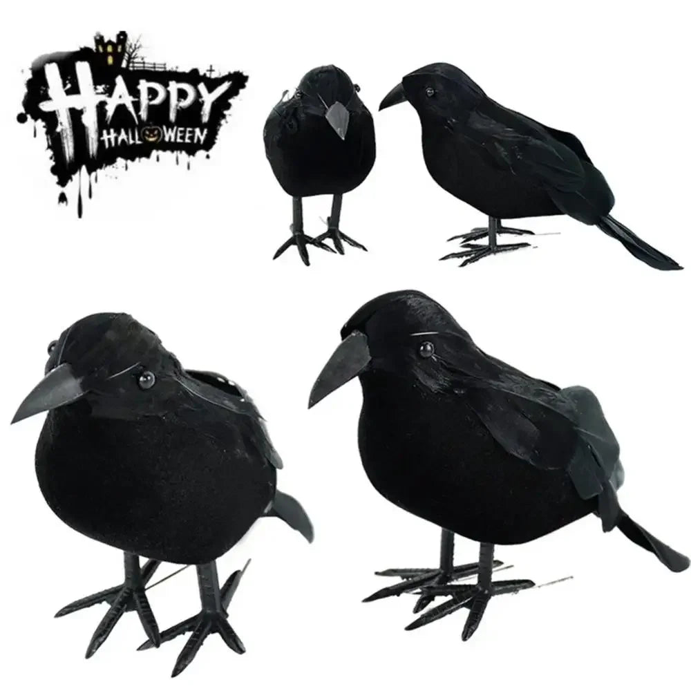 Halloween Decoration Simulation Black Crow Raven Bird Repellent Pest Control Pigeon