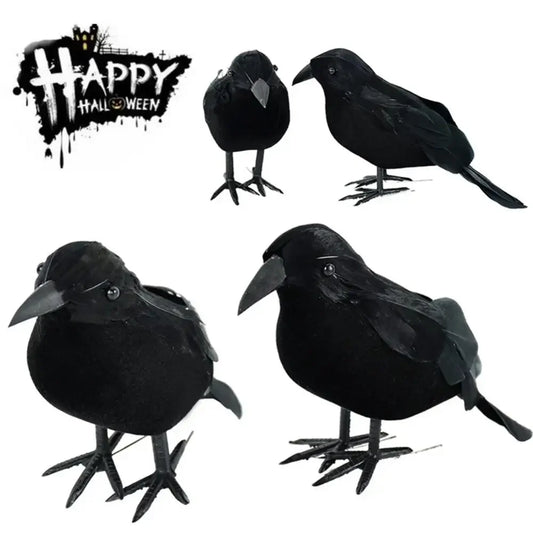 Halloween Decoration Simulation Black Crow Raven Bird Repellent Pest Control Pigeon