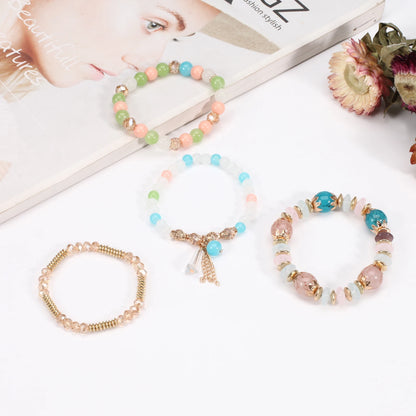 Bohemian Stackable Bead Bracelets for Women