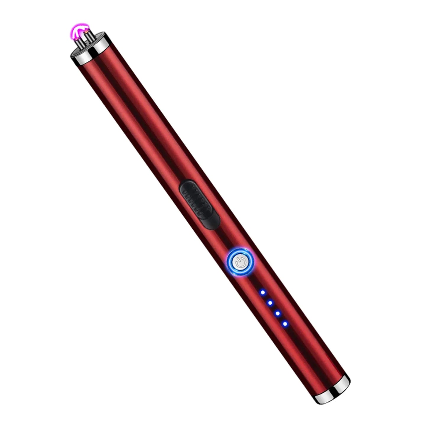 Metal Long Windproof Pulse Arc Flameless USB Plasma Electric Lighter