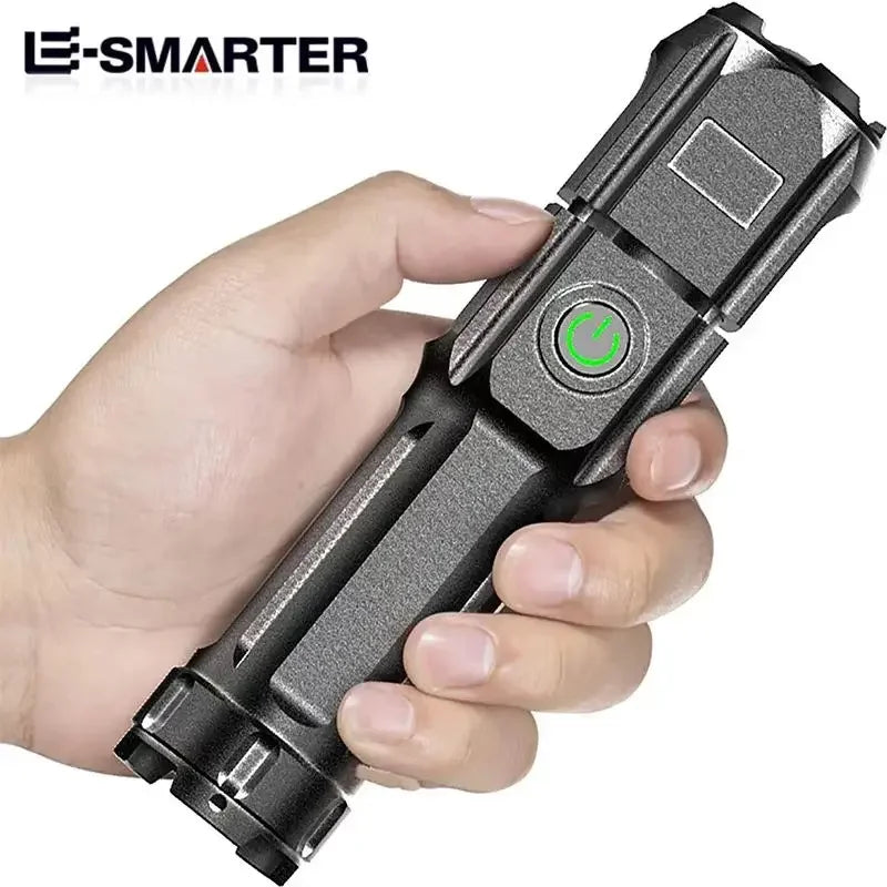 Rechargeable USB Waterproof Zoom Fishing Hunting Camping Torch