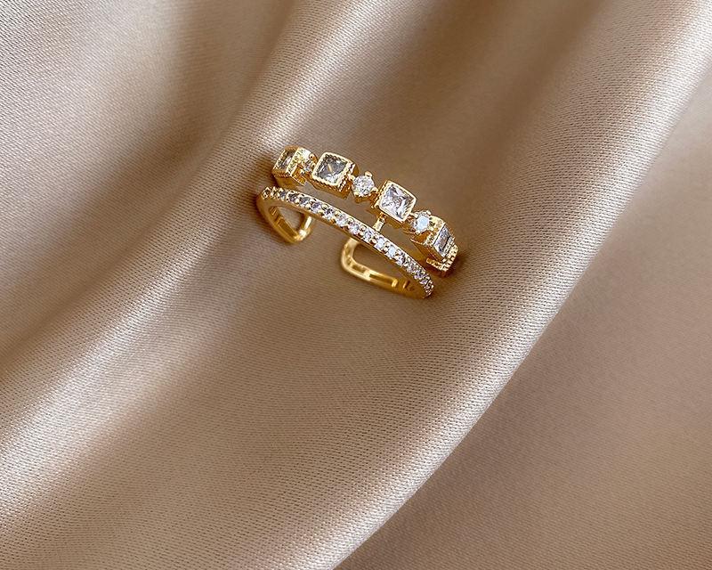 Gold Double Opening Ring