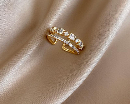 Gold Double Opening Ring