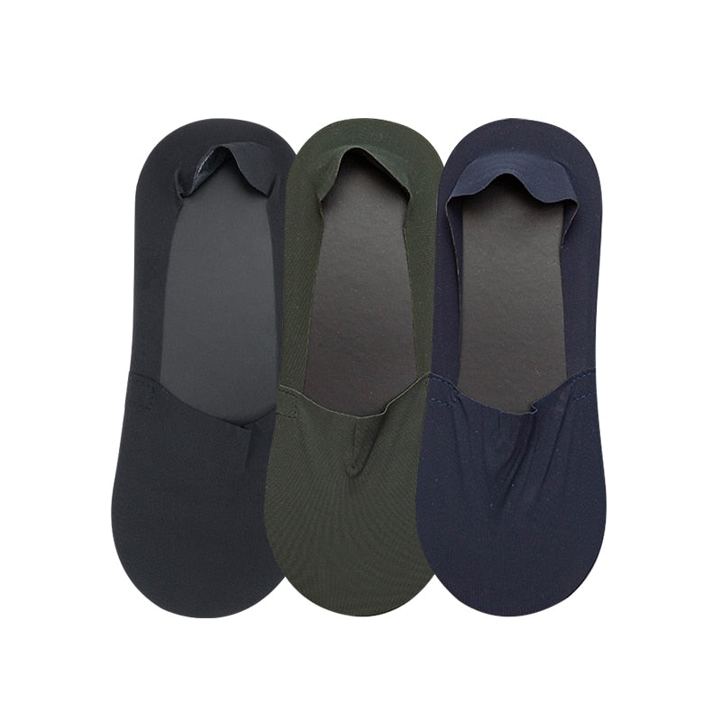 Men's Summer Invisible Socks 3 Pairs Set