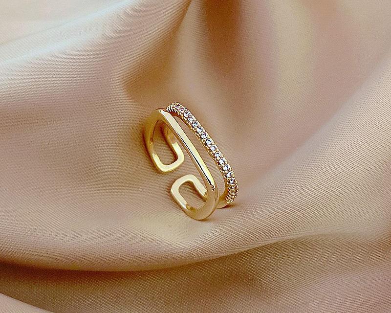 Gold Double Opening Ring