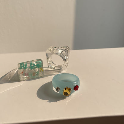 Transparent Marbled Ring