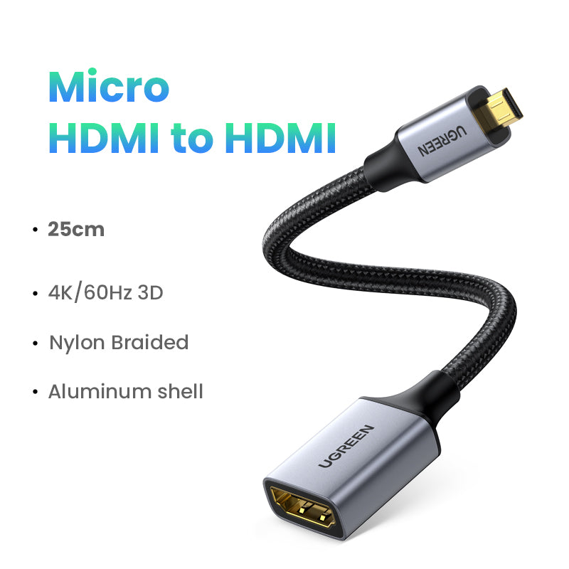 Micro HDMI Adapter for Action Cameras
