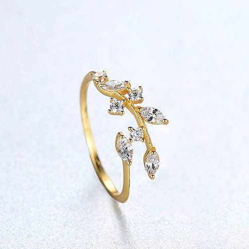 Women's 925 Sterling Silver Olive Leaf Ring