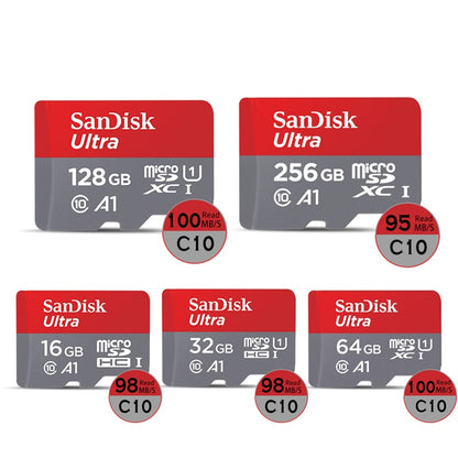A1 High Performance Micro SD Memory Card Level 10 U1 100X Fast Read/Write 32/64/128/256/512GB