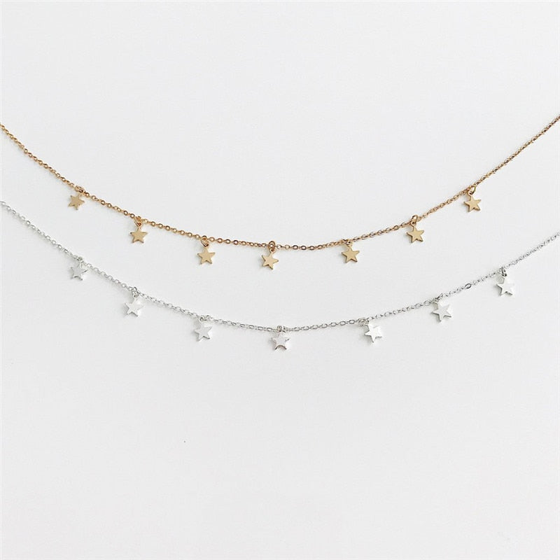 Women's Stars Choker Necklace