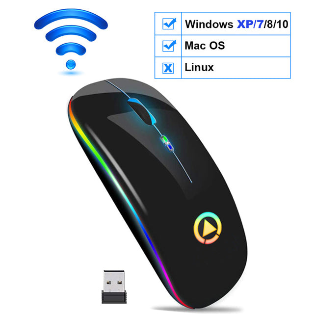 Wireless RGB Rechargeable Mouse