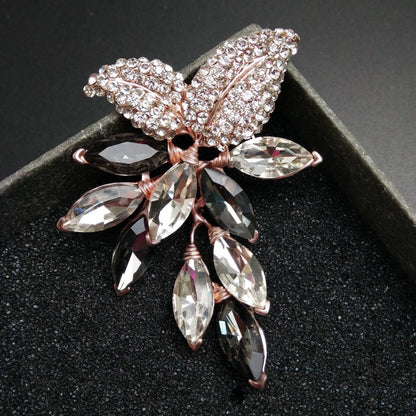 Women's Flower Branch Brooch