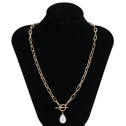 Women's Baroque Pearl Coin Pendant