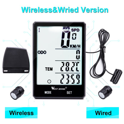 Wireless Waterproof Cycling Computer With Light