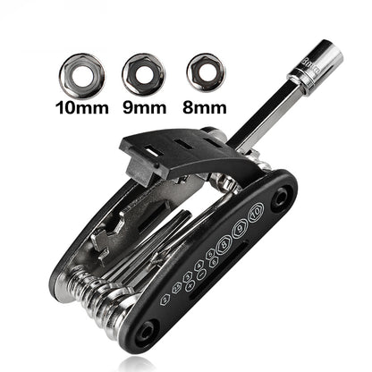 Multifunctional Carbon Steel Bicycle Repair Tools Kit