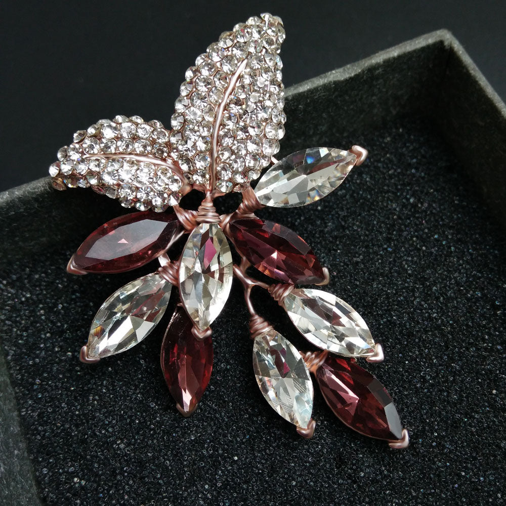 Women's Flower Branch Brooch