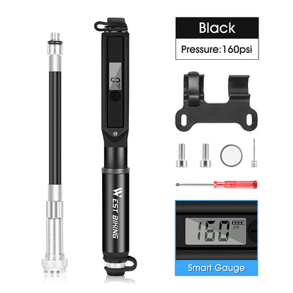 Cycling Portable Aluminum Alloy Pump with Barometer