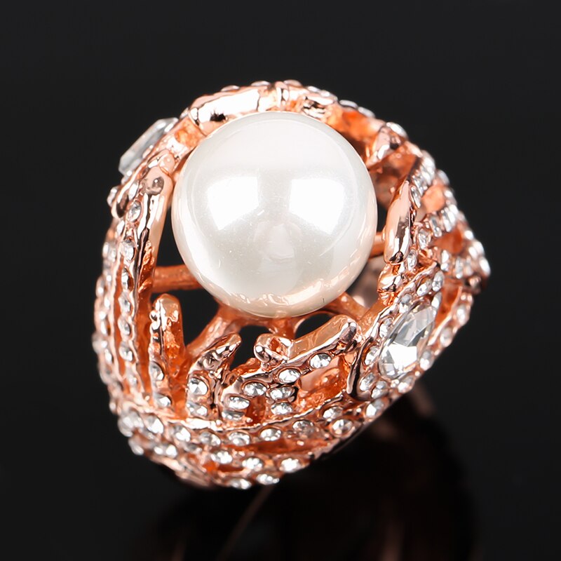 Women's Crystal Patterned Rings