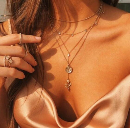 Vintage Multi-Layer Pearl Necklace for Women