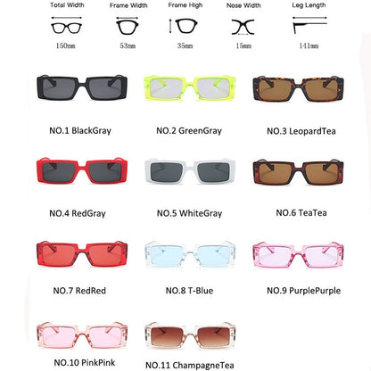 Women's Square Retro Sunglasses