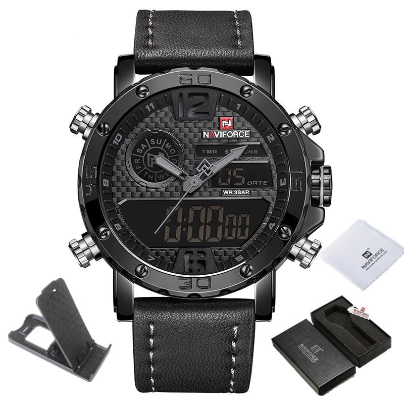 Casual Wristwatches for Men with Leather Strap