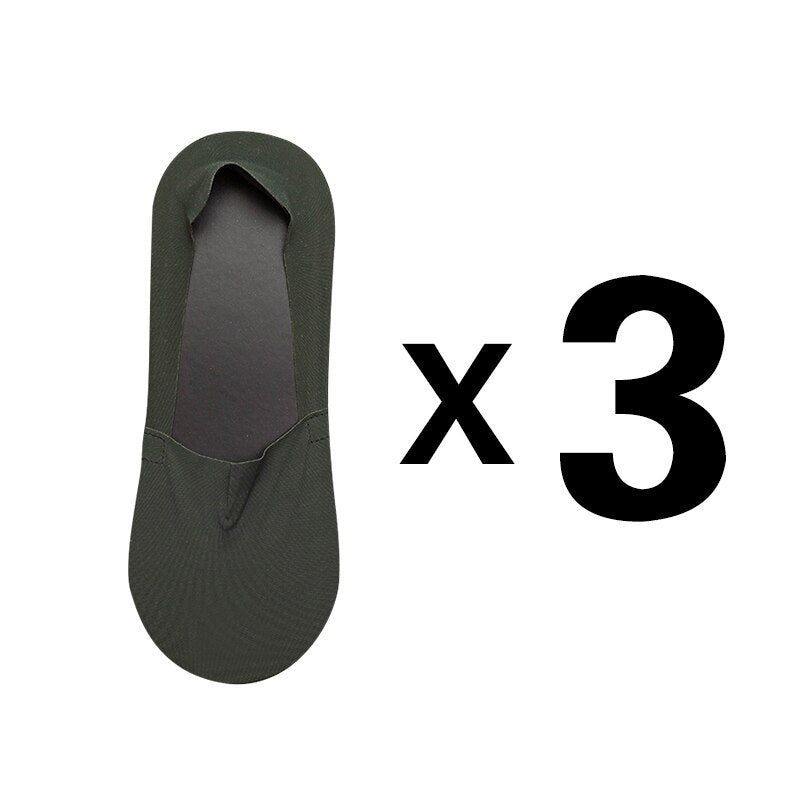 Men's Summer Invisible Socks 3 Pairs Set