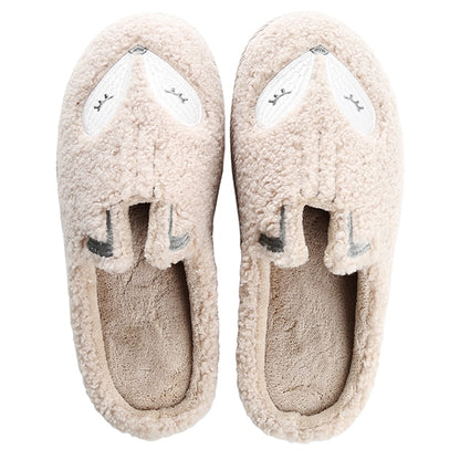Winter Bear Patterned Warm Slippers for Women