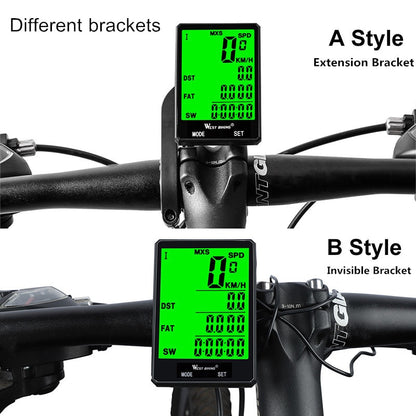 Wireless Waterproof Cycling Computer With Light