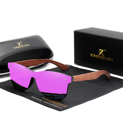 Men's Wooden Frame Sunglasses