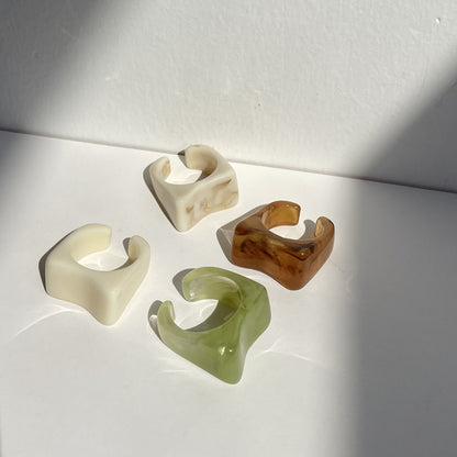 Transparent Marbled Ring