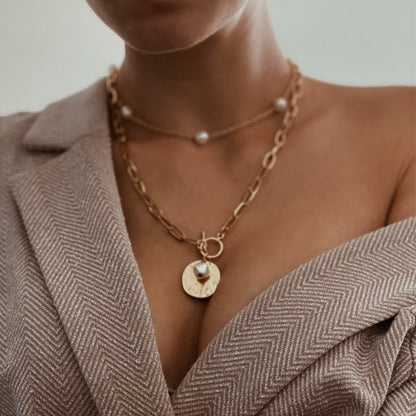 Vintage Multi-Layer Pearl Necklace for Women