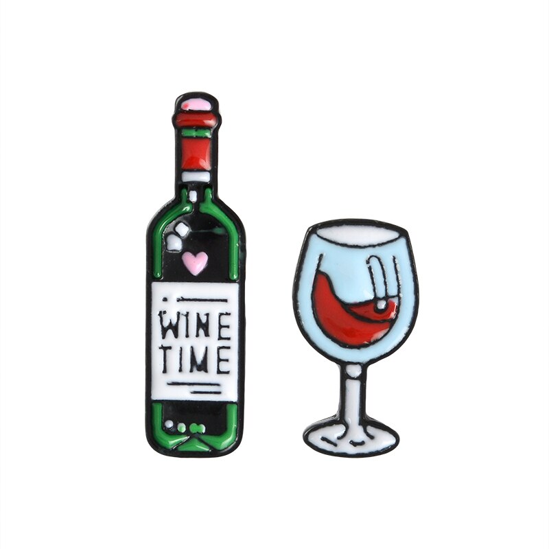 Wine Themed Unisex Brooch