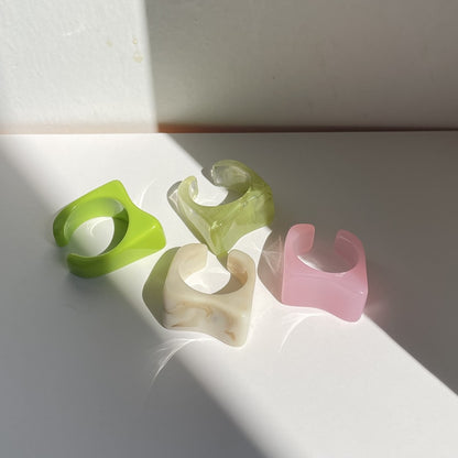 Transparent Marbled Ring