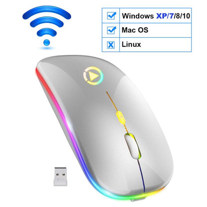 Wireless RGB Rechargeable Mouse