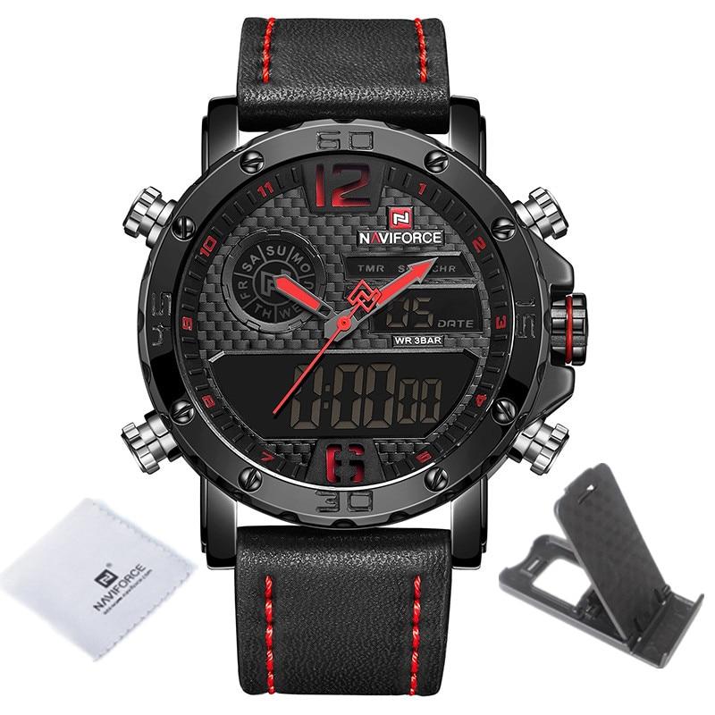 Casual Wristwatches for Men with Leather Strap