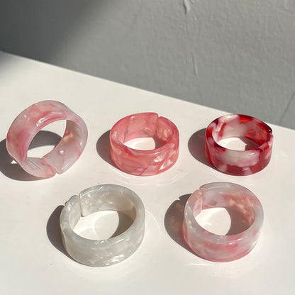 Transparent Marbled Ring