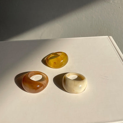 Transparent Marbled Ring