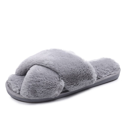 Women's Fashion Winter Plush Home Slippers
