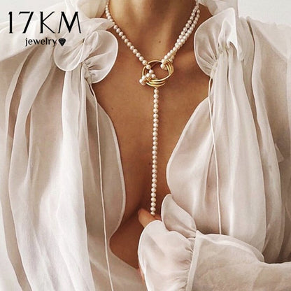Vintage Multi-Layer Pearl Necklace for Women