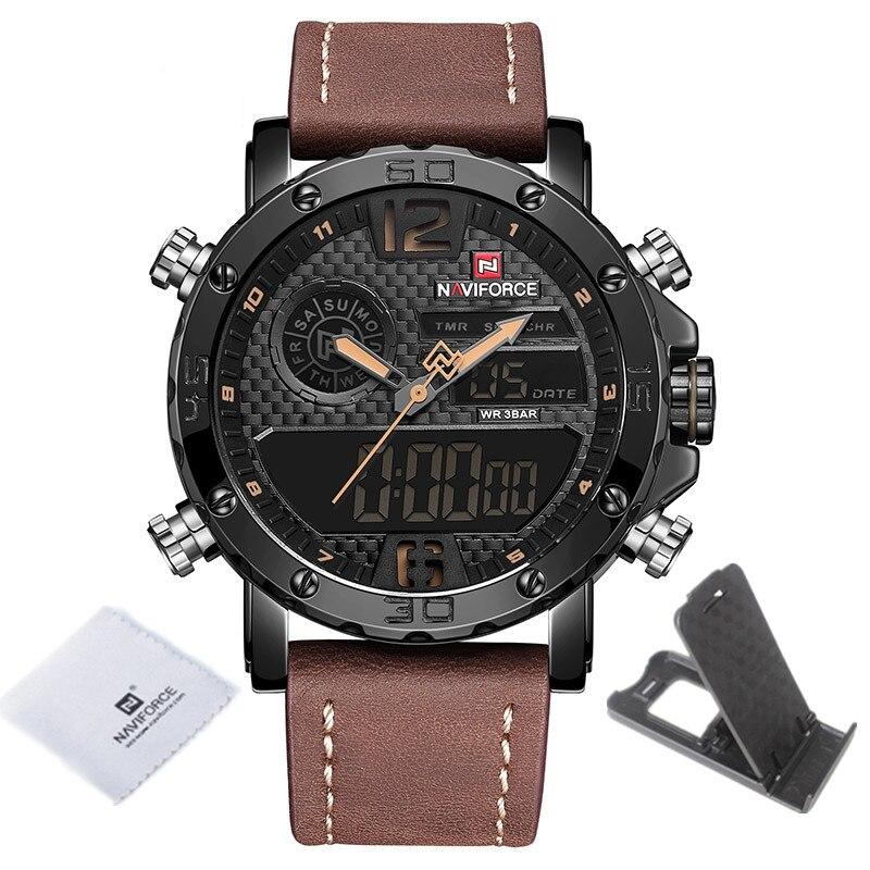 Casual Wristwatches for Men with Leather Strap