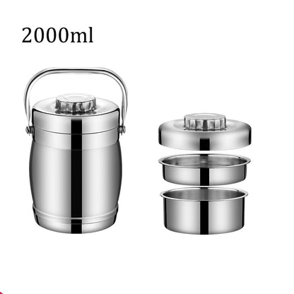 Double Wall Stainless Steel Vacuum Thermo Lunch Box