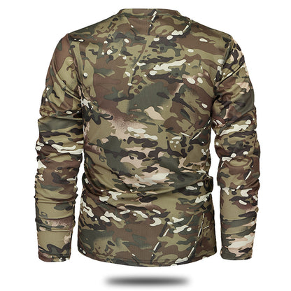 Men's Long Sleeve Camouflage Top