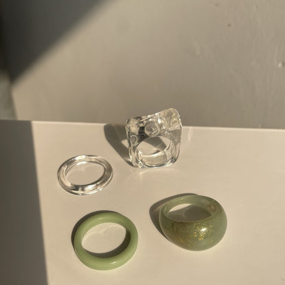Transparent Marbled Ring